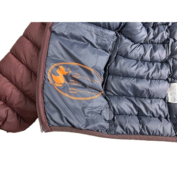 Save The Duck Kids Hooded Ultra Light Jacket Puffer Ski Coat Size 12 PlumTech - Picture 11 of 16